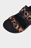 DeFacto Kız Çocuk Leopar Desenli Düz Taban Terlik E7809A825SMKR1