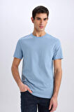 DeFacto New Regular Fit Bisiklet Yaka Basic Düz %100 Pamuk Kısa Kollu Tişört V7699AZ25SPBE299