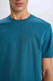 DeFacto New Regular Fit Bisiklet Yaka Basic Düz %100 Pamuk Kısa Kollu Tişört V7699AZ25SPIN250