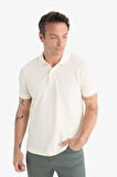 Regular Fit Kısa Kollu Basic Düz Pike Kumaş Polo Tişört