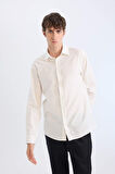 DeFacto Regular Fit Polo Yaka Uzun Kollu Gömlek D7394AX25SPER77