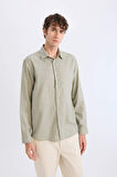 DeFacto Regular Fit Polo Yaka Uzun Kollu Gömlek D7394AX25SPKH499