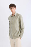 DeFacto Regular Fit Polo Yaka Uzun Kollu Gömlek D7394AX25SPKH499
