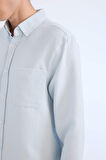DeFacto Slim Fit Dar Kesim Polo Yaka Dokulu Uzun Kollu Gömlek T2066AZ25SPBE723