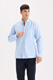 Regular Fit Polo Yaka Oxford Uzun Kollu Gömlek