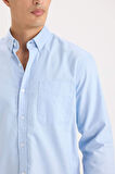 Regular Fit Polo Yaka Oxford Uzun Kollu Gömlek