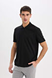 Regular Fit Yarım Fermuarlı Kısa Kollu Polo Tişört