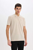 DeFacto Regular Fit Polo Yaka Fermuarlı Kısa Kollu Polo Tişört E4233AX25SMBG737