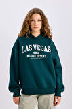 DeFacto Regular Fit Kapüşonlu Baskılı Kalın Kumaş Sweatshirt E3331AXNSGN86