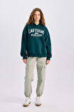 DeFacto Regular Fit Kapüşonlu Baskılı Kalın Kumaş Sweatshirt E3331AXNSGN86