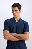 DeFacto Regular Fit Polo Yaka Krinkıl Kısa Kollu Tişört E1207AX25SMNV64
