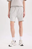 DeFacto Slim Fit Dar Kesim Dar Paça Basic Düz Şort B8674AX25SPGR184