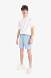 DeFacto Slim Fit Dar Kesim Dar Paça Basic Düz Şort B8674AX25SPBE524