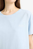 Regular Fit Pijama Takımı Kısa Kollu  Pijama Üstü Esnek Belli Şort Pijama Altı-Fall in Love