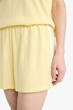 DeFacto Garfield Pijama Takımı Kısa Kollu Üst Esnek Belli Şort-Fall in Love E4328AX25SMYL118