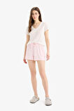 Regular Fit Beli Lastikli Şort Pijama Altı-Fall in Love