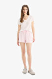 Regular Fit Beli Lastikli Şort Pijama Altı-Fall in Love