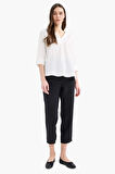 DeFacto Regular Fit Kaçık Yaka Basic Düz Yarım Kollu Bluz F1752AX25SPER105