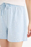 Regular Fit Beli Lastikli Şort Pijama Altı-Fall in Love