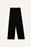 Wide Leg Gabardin Kışlık Pantolon Cepli Yüksek Bel Geniş Paça