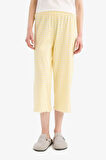 DeFacto Pijama Takımı Kısa Kollu Üst Esnek Belli Uzun Altı-Fall in Love F1595AX25SMYL118