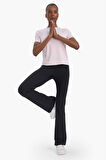 DeFactoFit Flare Fit Beli Saran İspanyol Paça Standart Boy Sporcu Eşofman Altı