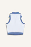 DeFactoFit Crop Polo Yaka Baskılı Sporcu Atlet B4581AX25SPWT36