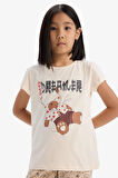 DeFacto Kız Çocuk Pijama Takımı Baskılı Kısa Kollu Üst Desenli Alt E2222A825SPBG744