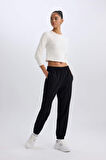 DeFactoFit Standart Fit Cepli Jogger Paça Uzun Sporcu Eşofman Altı D7124AX25SPBK81