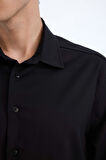 DeFacto Regular Fit Polo Yaka Uzun Kollu Siyah Gömlek E3242AX25SPBK27