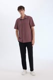 DeFacto Regular Fit Polo Yaka Krinkıl Yazlık Kısa Kollu Gömlek E1223AX25SMBN375