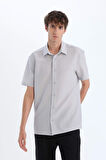 DeFacto Regular Fit Polo Yaka Krinkıl Yazlık Kısa Kollu Gömlek E1223AX25SMGR184