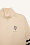 DeFactoFit Oversize Geniş Kalıp Yarım Fermuarlı Baskılı Sporcu Sweatshirt D7132AX25SPER109