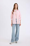 DeFacto Relax Fit Oxford Uzun Kollu Gömlek Tunik B8309AX25SPPN99