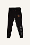 DeFactoFit NBA Miami Heat Kalın Jogger Eşofman Altı Standart Fit Cepli Esnek Bantlı Paça D6561AX25SPBK81