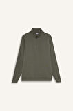 DeFactoFit Oversize Geniş Kalıp Dik Yaka Sporcu Sweatshirt D3796AX24WNKH398