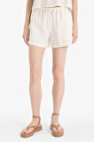 Coool Regular Fit Normal Bel Kısa Paça Keten Karışımlı Şort