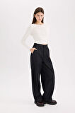 DeFacto Baggy Fit Yüksek Bel Uzun Jean Pantolon E2966AX25SPNM34