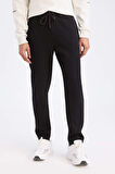 DeFactoFit Slim Fit Sporcu Jogger Eşofman Altı Dar Kesim Fermuarlı Basic Düz Standart Paça S3309AZ25SPBK81