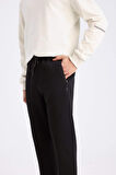 DeFactoFit Slim Fit Sporcu Jogger Eşofman Altı Dar Kesim Fermuarlı Basic Düz Standart Paça S3309AZ25SPBK81