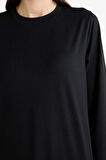 Regular Fit Basic Düz Uzun Kollu Tişört Tunik