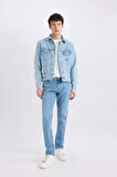 DeFacto %100 Pamuk Regular Fit Mevsimlik Baharlık Jean Ceket D8306AX25SPNM39