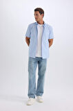 Regular Fit Polo Yaka Oxford Yazlık Kısa Kollu Gömlek