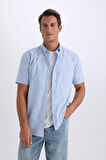 Regular Fit Polo Yaka Oxford Yazlık Kısa Kollu Gömlek