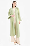 Relax Fit Basic Düz Midi Kimono