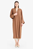 Relax Fit Basic Düz Midi Kimono