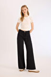 DeFacto Coool Gabardin Pantolon Wide Leg Yüksek Bel Geniş Bol Paça E1794AX25SPBK27