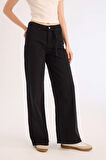 DeFacto Coool Gabardin Pantolon Wide Leg Yüksek Bel Geniş Bol Paça E1794AX25SPBK27