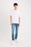 Pedro Slim Fit Dar Kalıp Normal Bel Dar Paça Jean Pantolon