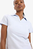 DeFactoFit Slim Fit Dar Kesim Polo Yaka Baskılı Sporcu Kısa Kollu Tişört D9299AX25SPBE337